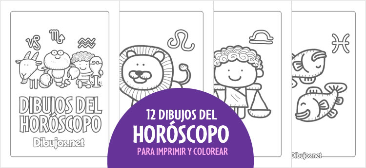 12 Dibujos Del Horoscopo Para Imprimir Y Colorear Dibujos Net