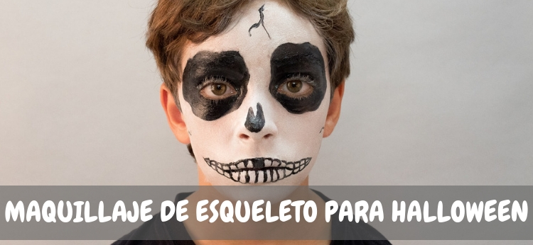 Manualidad: Maquillaje de esqueleto para Halloween