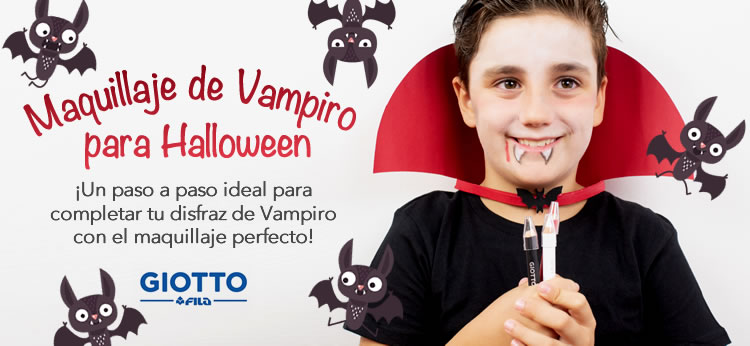 Maquillaje infantil de Vampiro para Halloween