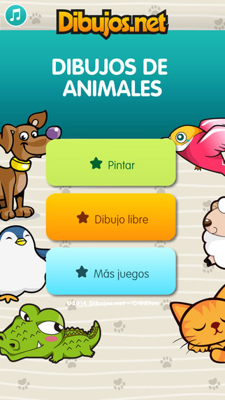 Colorea en tu móvil o tablet con la App de Dibujos de Animales de   