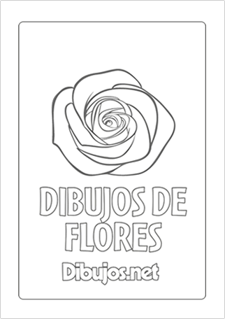Libro para colorear Dibujos de Flores
