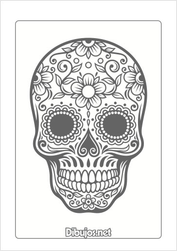  Dibujos del Día de los Muertos para Imprimir y Colorear