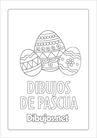 Imprimir libro para colorear de Dibujos de Pascua