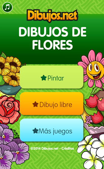 App de Dibujos de Flores para colorear