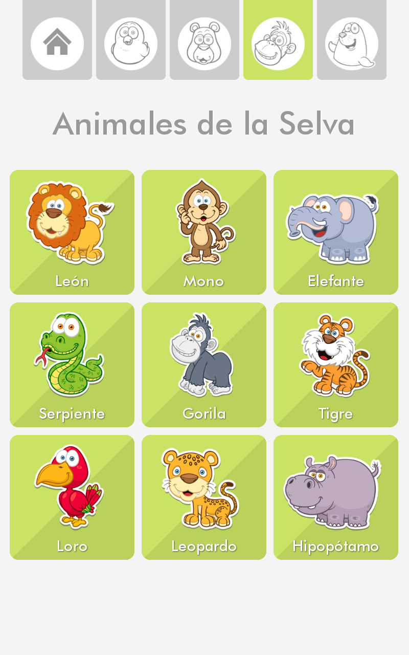 App de Sonidos de Animales de Dibujos.net