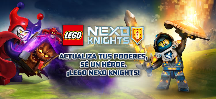 ¡Ábrete paso hacia la gloria luchando en NEXO KNIGHTS de LEGO!