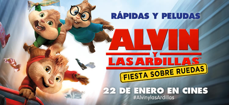 'Alvin y las ardillas: Fiesta sobre ruedas', ¡en cines el 22 de enero!