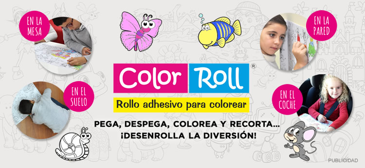 Descubrimos Color-Roll, el rollo adhesivo para colorear favorito de los peques
