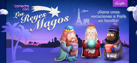 Famosa presenta la nueva web de los Reyes Magos