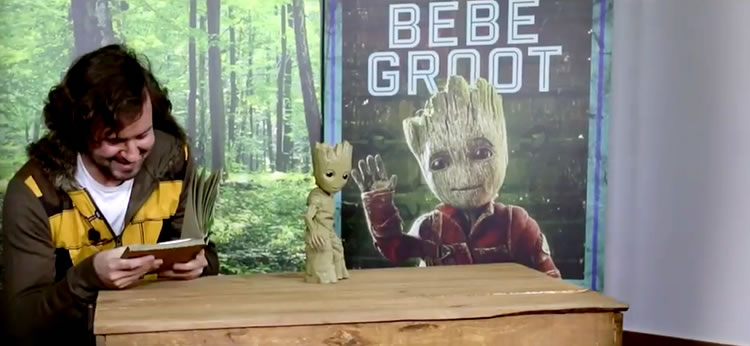 Vídeo: Bebé Groot visita España para el estreno de Guardianes de la Galaxia 2