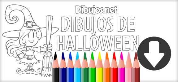¡Ya está aquí el descargable para colorear dibujos de Halloween de Dibujos.net!