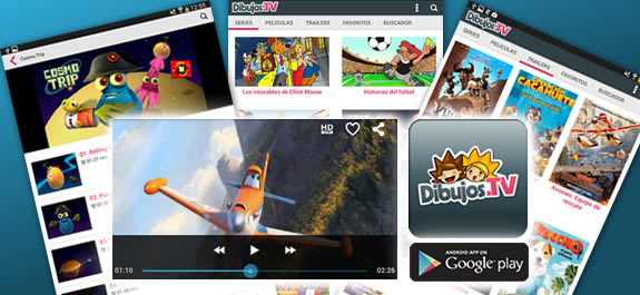 ¡Ya puedes descargarte la App de Dibujos.tv para móviles y tablets!