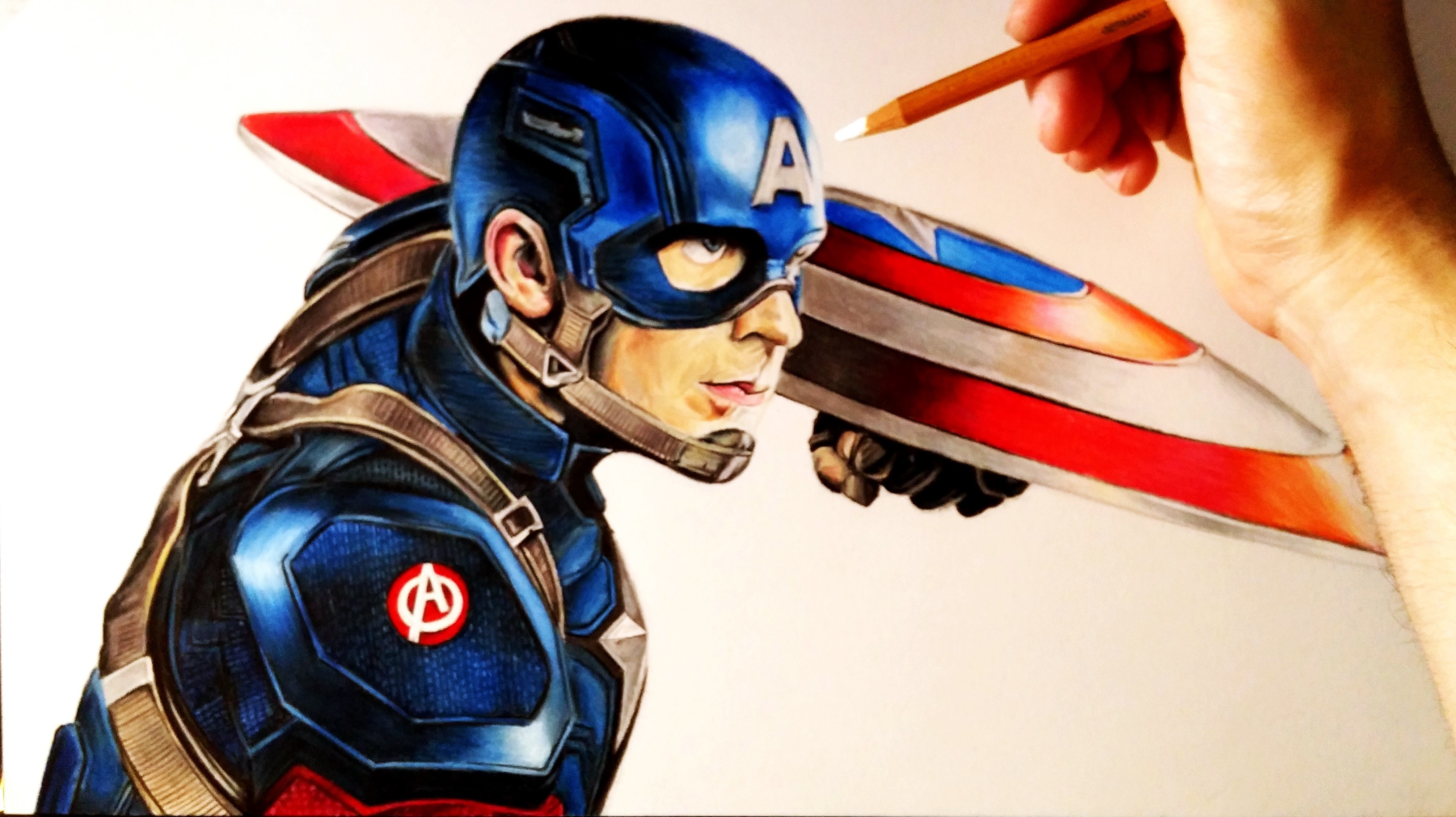 Draw half 46 Level Capitan America