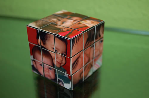Cubo de Rubik fotográfico