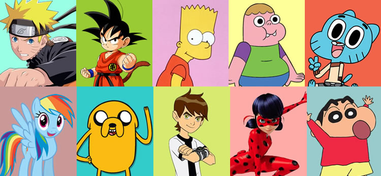 Lista de Los mejores personajes de las series de dibujos