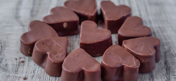 Bombones de chocolate caseros para San Valentín