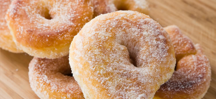 Donuts caseros con glaseado de azúcar