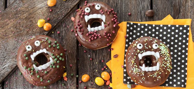 Donuts vampiro para Halloween